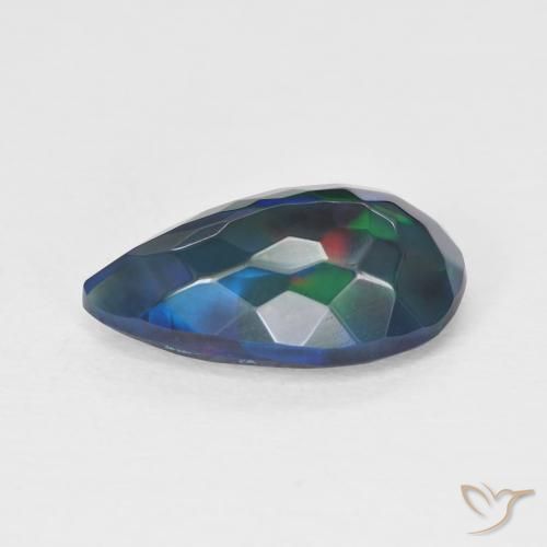 Opale Multicolore naturelle En forme de poire, 2.34 ct, Translucide