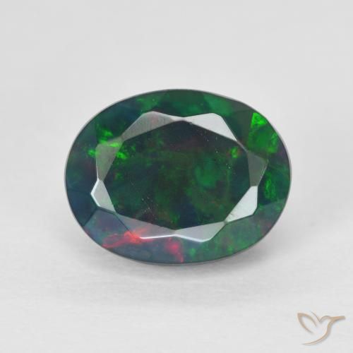 2.24ct Naturel Multicolore Opale, ovale, Translucide