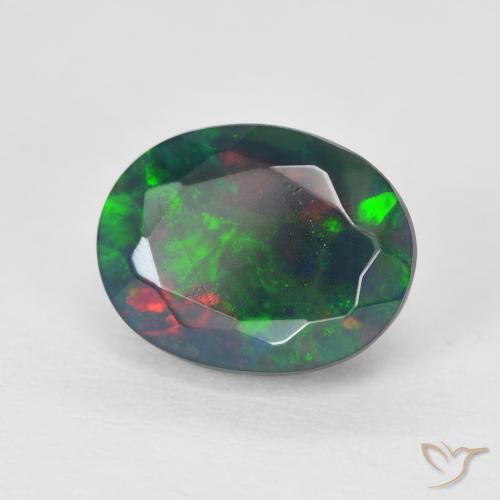 Opale Multicolore naturelle ovale, 2.24 ct, Translucide