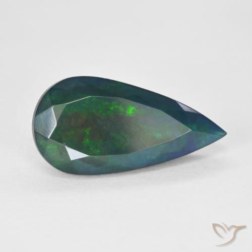 Opale Multicolore naturelle En forme de poire, 3.48 ct, Translucide