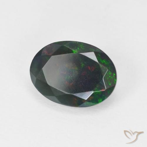 Opale Multicolore naturelle ovale, 1.09 ct, Translucide