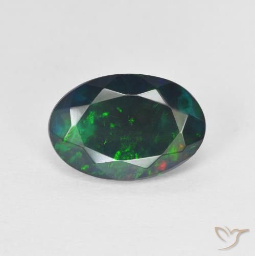 1.62ct Naturel Multicolore Opale, ovale, Translucide
