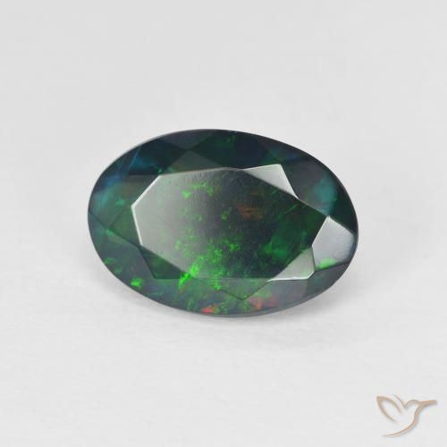 Opale Multicolore naturelle ovale, 1.62 ct, Translucide