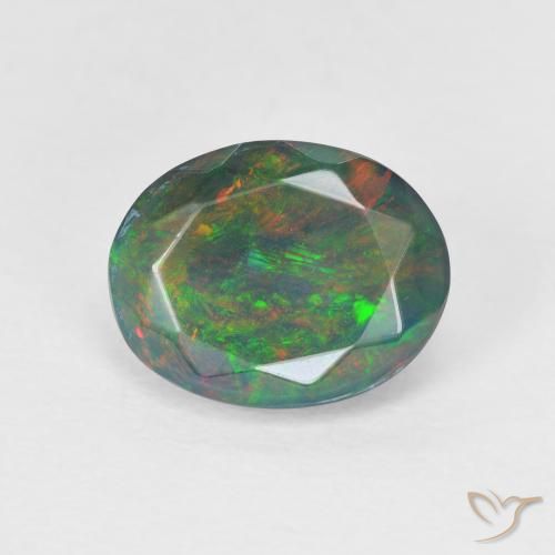 1.25ctw Naturel Multicolore Opale, ovale, Translucide
