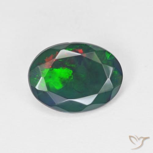 1.44ct Naturel Multicolore Opale, ovale, Translucide