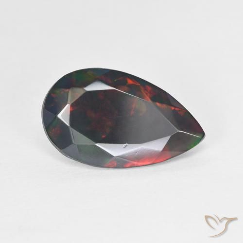 2.20ct Naturel Multicolore Opale, En forme de poire, Translucide, Photo A