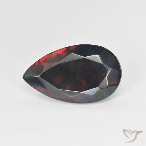 Opale Multicolore naturelle En forme de poire, 2.20 ct, Translucide