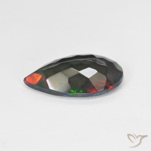 Opale Multicolore naturelle En forme de poire, 2.20 ct, Translucide