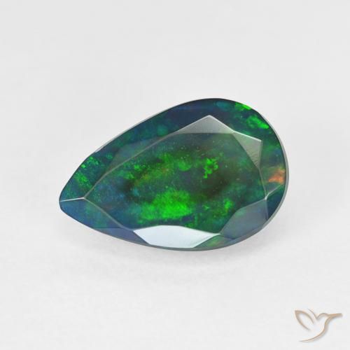 1.90ct Naturel Multicolore Opale, En forme de poire, Translucide