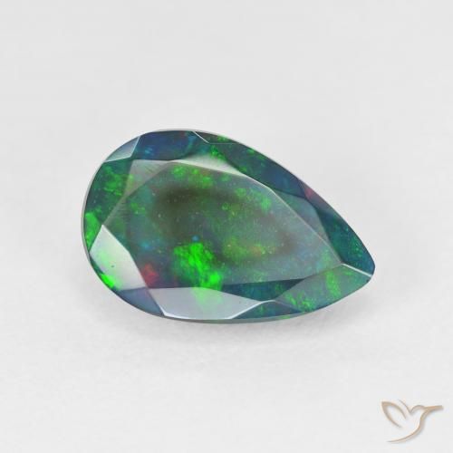 Opale Multicolore naturelle En forme de poire, 1.90 ct, Translucide