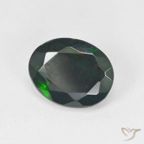 Opale Multicolore naturelle ovale, 1.29 ct, Translucide