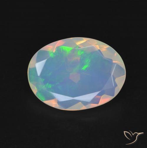2.05ct Naturel Multicolore Opale, ovale, Transparent