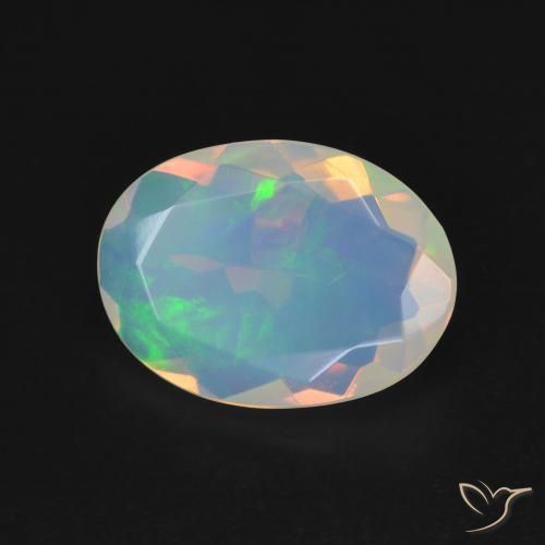 Opale Multicolore naturelle ovale, 2.05 ct, Transparent