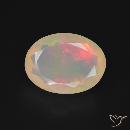 2.21ct Naturel Multicolore Opale, ovale, Translucide