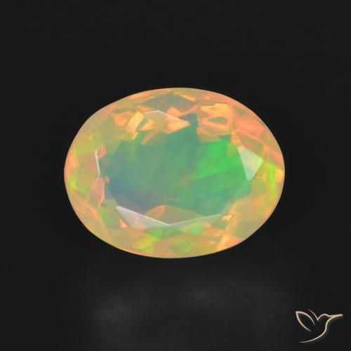 2.34ct Naturel Multicolore Opale, ovale, Transparent