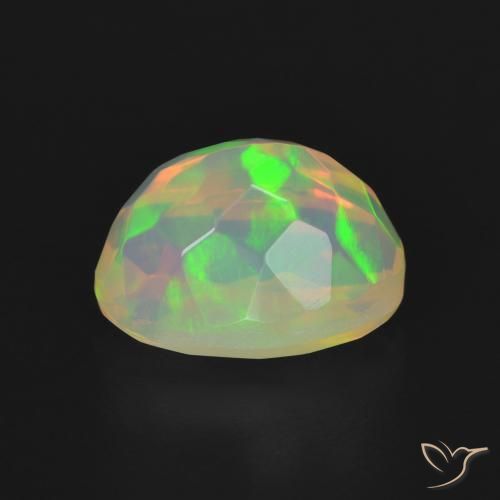 Opale Multicolore naturelle ovale, 2.34 ct, Transparent