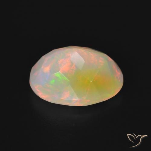 Opale Multicolore naturelle ovale, 2.57 ct, Translucide