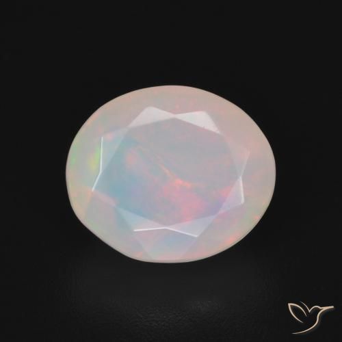 1.99ct Naturel Multicolore Opale, ovale, Translucide