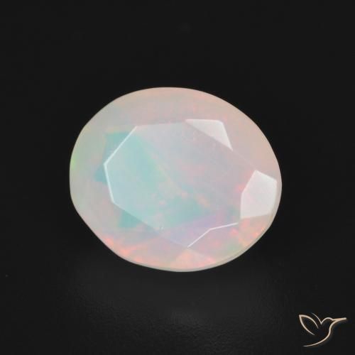 Opale Multicolore naturelle ovale, 1.99 ct, Translucide