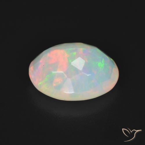 Opale Multicolore naturelle ovale, 2.36 ct, Translucide