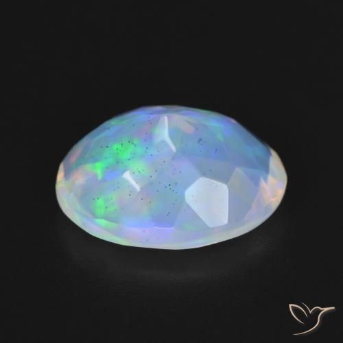 Opale Multicolore naturelle ovale, 3.60 ct, Transparent