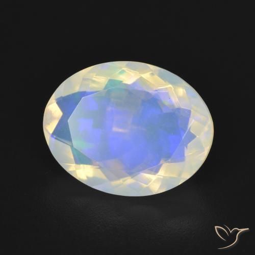 Opale Multicolore naturelle ovale, 3.07 ct, Transparent