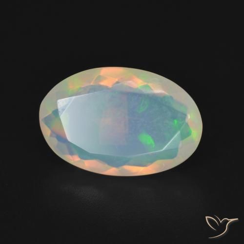Opale Multicolore naturelle ovale, 2.34 ct, Transparent