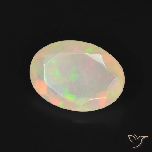 Opale Multicolore naturelle ovale, 1.82 ct, Translucide