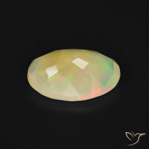 Opale Multicolore naturelle ovale, 1.82 ct, Translucide