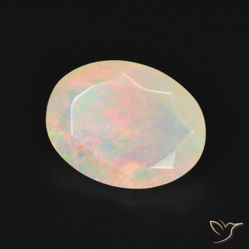 Opale Multicolore naturelle ovale, 2.60 ct, Translucide
