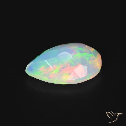 Opale Multicolore naturelle En forme de poire, 1.79 ct, Translucide