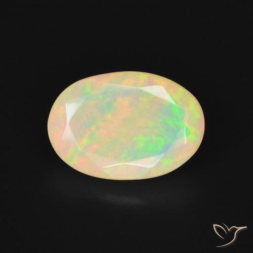 1.99ct Naturel Multicolore Opale, ovale, Translucide