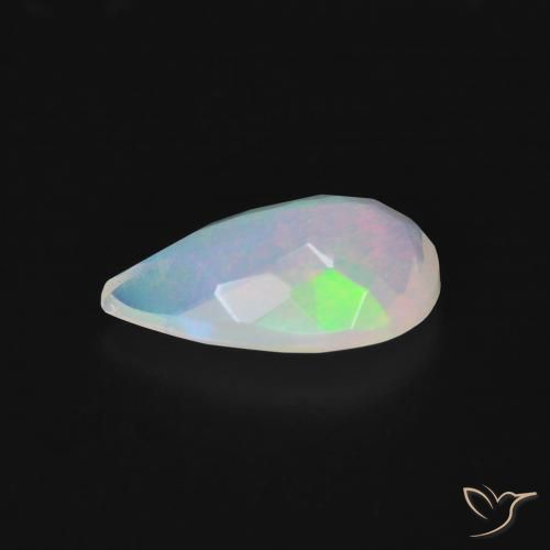 Opale Multicolore naturelle En forme de poire, 1.37 ct, Transparent