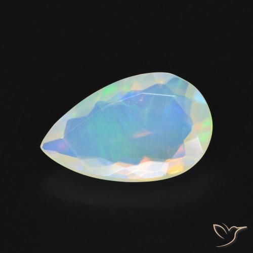 2.40ct Naturel Multicolore Opale, En forme de poire, Transparent, Photo A