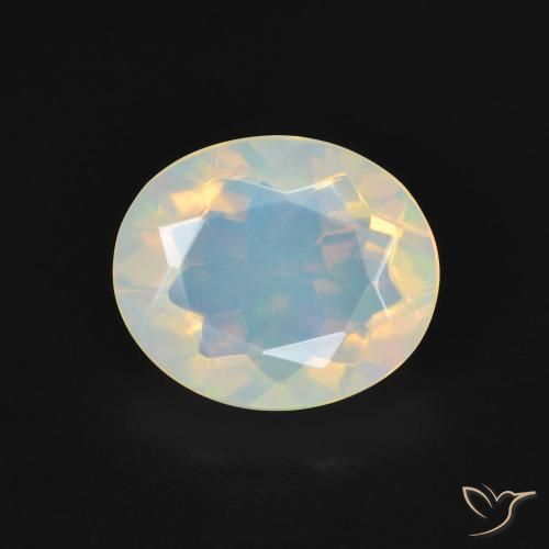 2.29ct Naturel Multicolore Opale, ovale, Transparent, Photo A