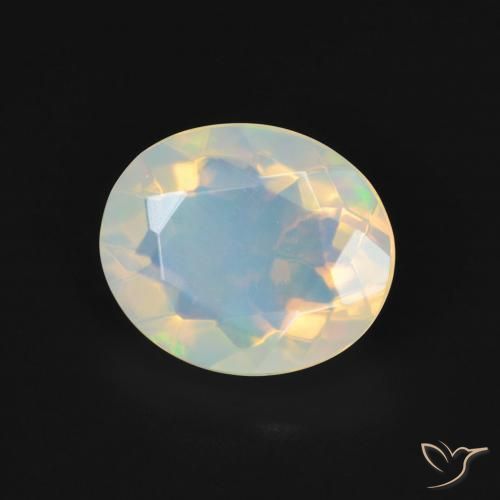 Opale Multicolore naturelle ovale, 2.29 ct, Transparent