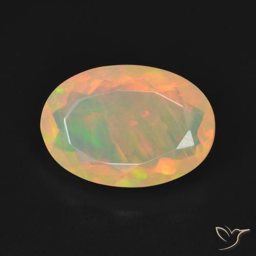 3.13ct Naturel Multicolore Opale, ovale, Transparent