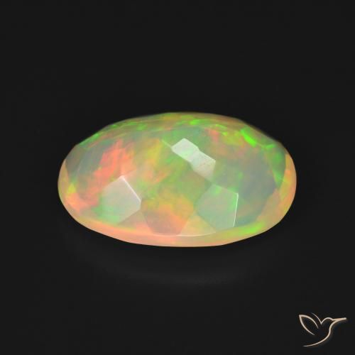 Opale Multicolore naturelle ovale, 3.13 ct, Transparent