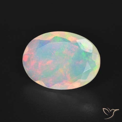 Opale Multicolore naturelle ovale, 2.94 ct, Transparent