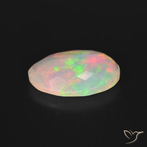 Opale Multicolore naturelle ovale, 2.94 ct, Transparent