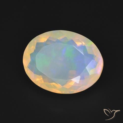 Opale Multicolore naturelle ovale, 3.31 ct, Opaque