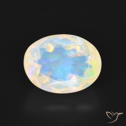 2.60ct Naturel Multicolore Opale, ovale, Transparent