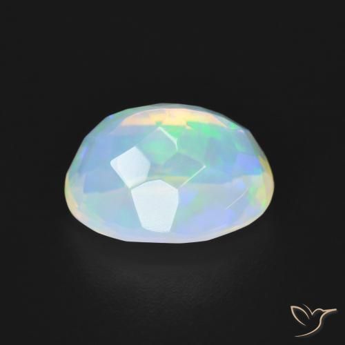 Opale Multicolore naturelle ovale, 2.60 ct, Transparent