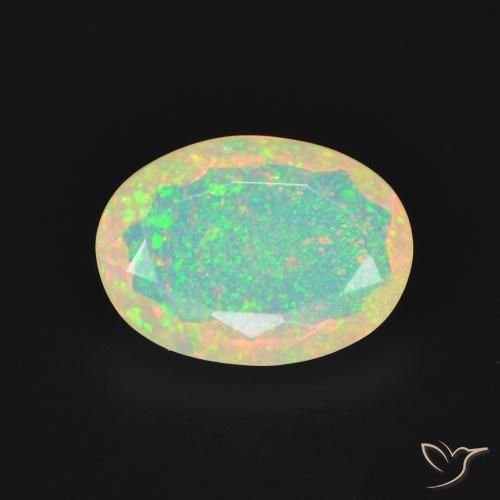 1.93ct Naturel Multicolore Opale, ovale, Transparent