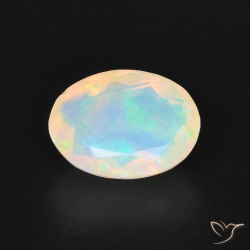 1.40ct Naturel Blanc bleuâtre Opale, ovale, Transparent