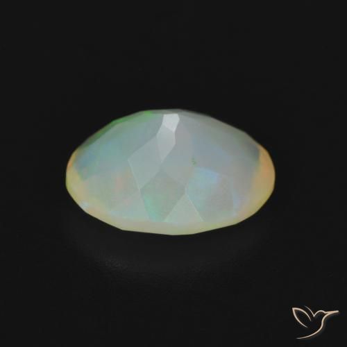 Opale Multicolore naturelle ovale, 1.13 ct, Transparent
