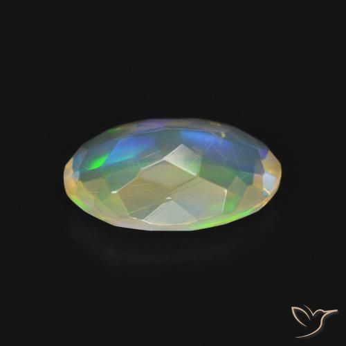 Opale Multicolore naturelle ovale, 1.00 ct, Transparent