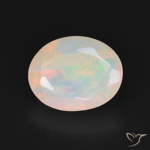 1.48ct Naturel Multicolore Opale, ovale, Translucide