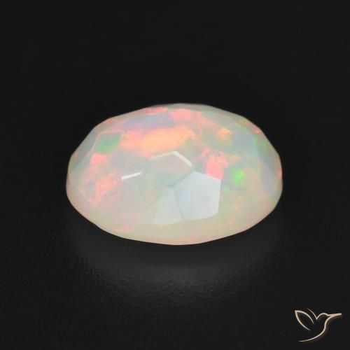 Opale Multicolore naturelle ovale, 1.48 ct, Translucide