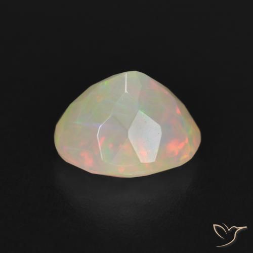 Opale Multicolore naturelle ovale, 1.59 ct, Translucide